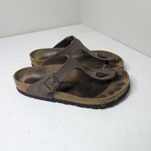 Birkenstock Medina Vegan Sandal Thong Brown Tan Gizah Women's 38 7